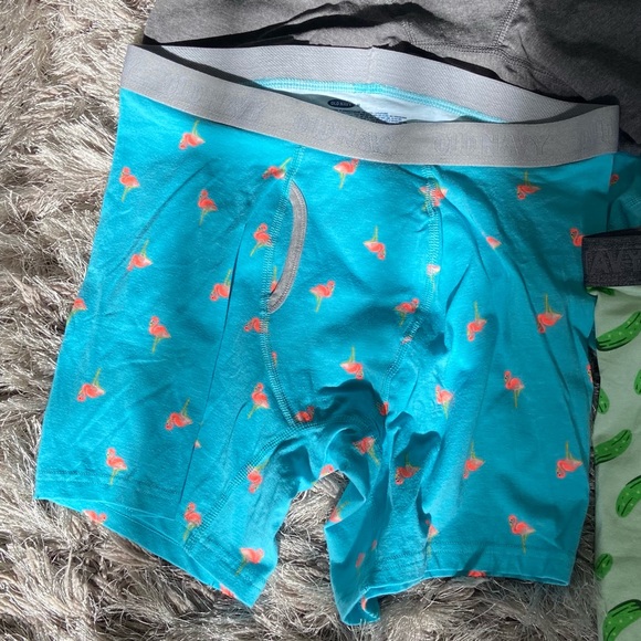 Old Navy men grey, blue green variety pattern knit under shorts. Size M. NWOT - Picture 5 of 8